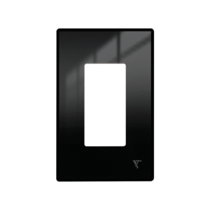 1 gang black black frame