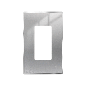 1 gang steel grey frame