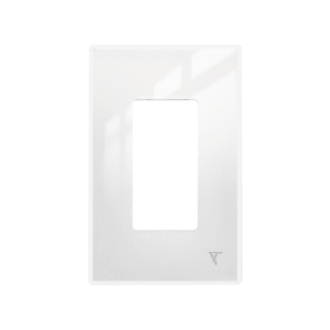 1 gang white white frame