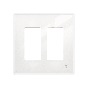 2 gang white white frame