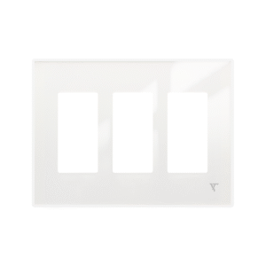 3 gang white white frame