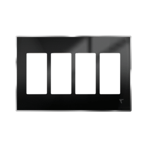 4 gang steel black frame